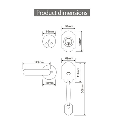 8003 Mechanical door lock series