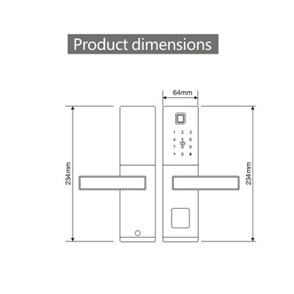 3021 Intelligent wooden door lock series